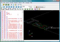 A screenshot of the program CNC Backplot Editor 1.0