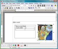 A screenshot of the program Word Processor 1.0